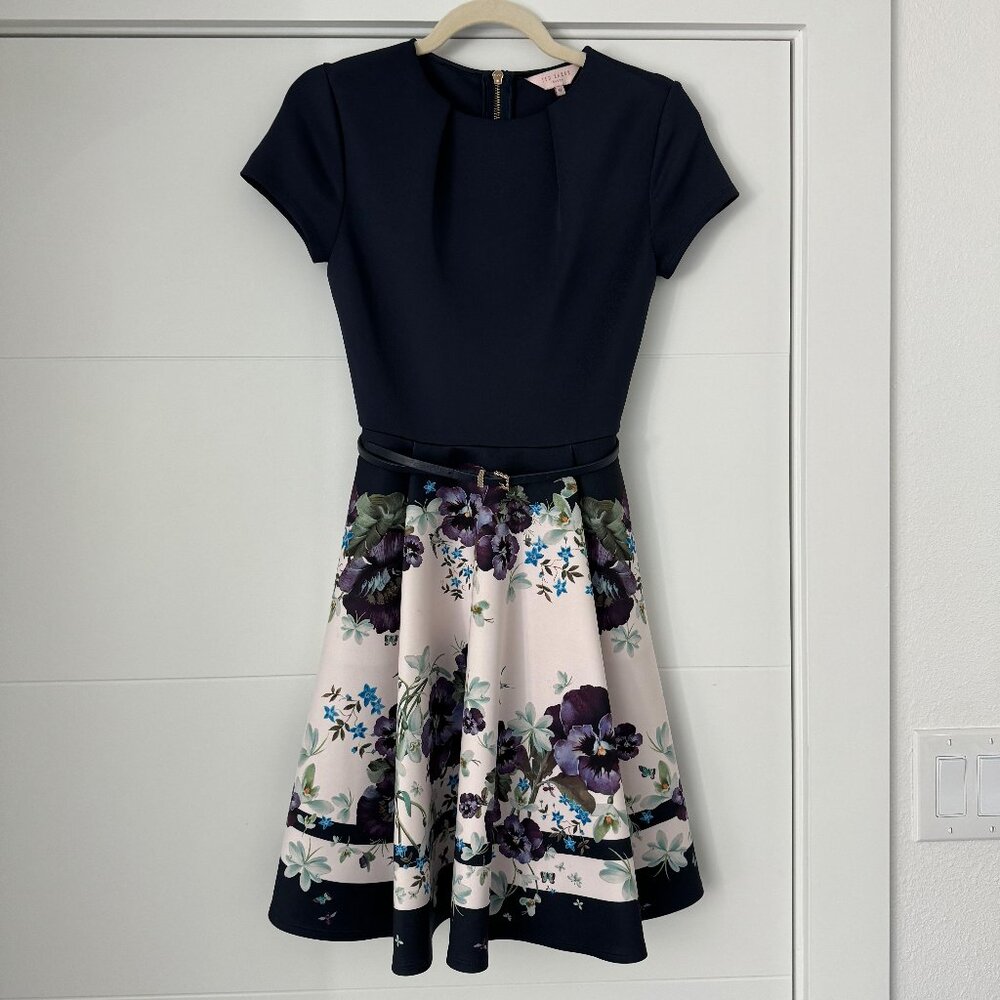 Ted Baker Mini Fit and Flare Dress size 0
